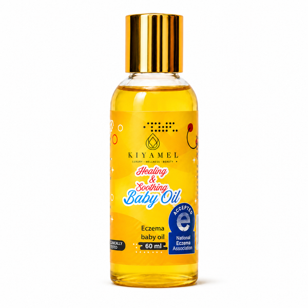 Healing & Soothing Baby Oil by Kiyamel | Organic Baby Body Oil for Sensitive Skin